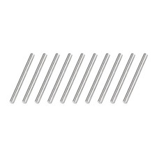 4mm x 50mm 304 Stainless Steel Solid Round Rod for DIY Craft - 10pcs