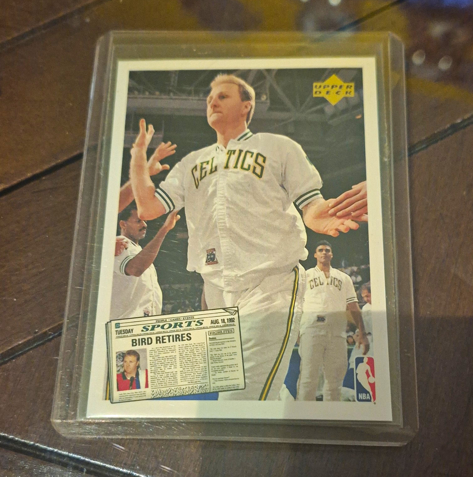 Upper Deck 1992 SR1 NBA Bird Retires & Magic Retires 2-Card Lot