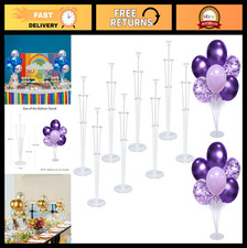 8 Set Balloon Stand Kit - Table Centerpiece Sticks Bases for Party Decor, Birt