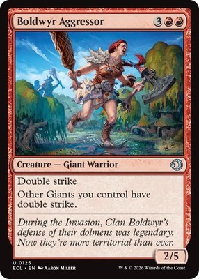 Boldwyr Aggressor Foil NM EN 125 Lorwyn Eclipsed