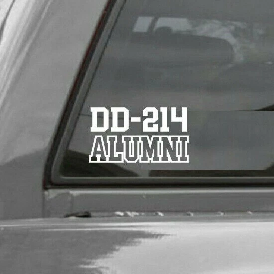 ORACAL DD-214 Alumni - Army - Navy - Air Force - Marines - Veteran Vinyl Decal Sticker