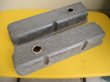 Original Cal Customs Ford 360 390 427 428 Aluminum Finned Valve Covers 40-1018