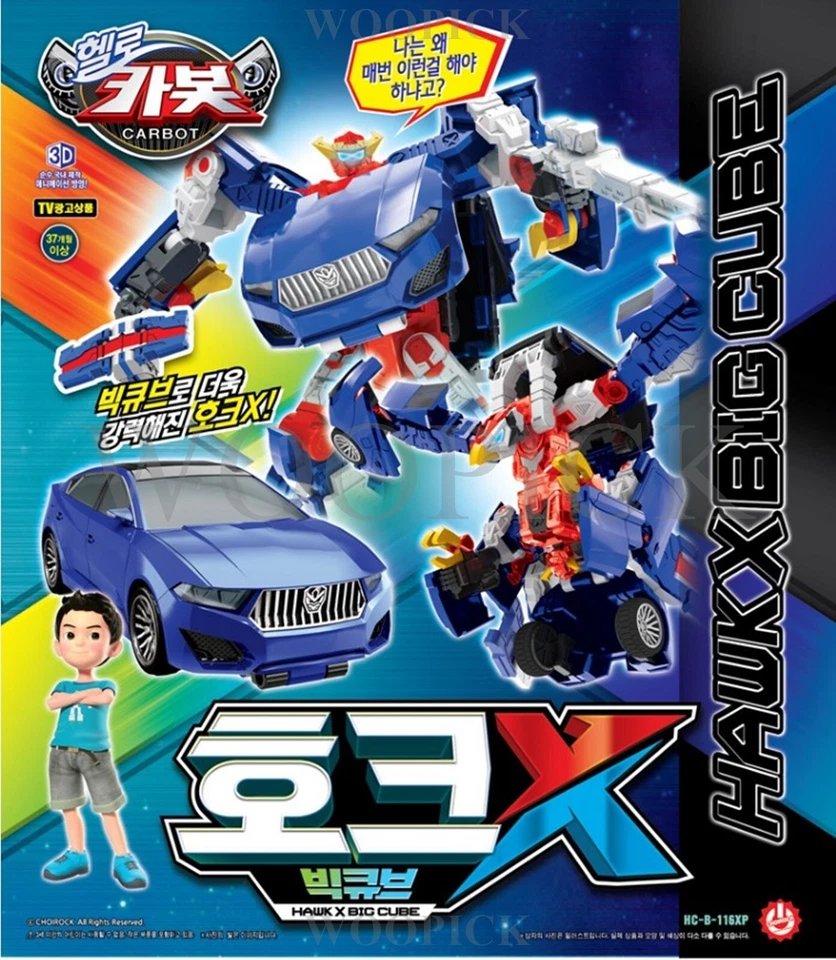 Hello Carbot HAWK X BIC CUBE Blue Transformer Robot Car Figure Toy New 2024 - Image 2 of 4