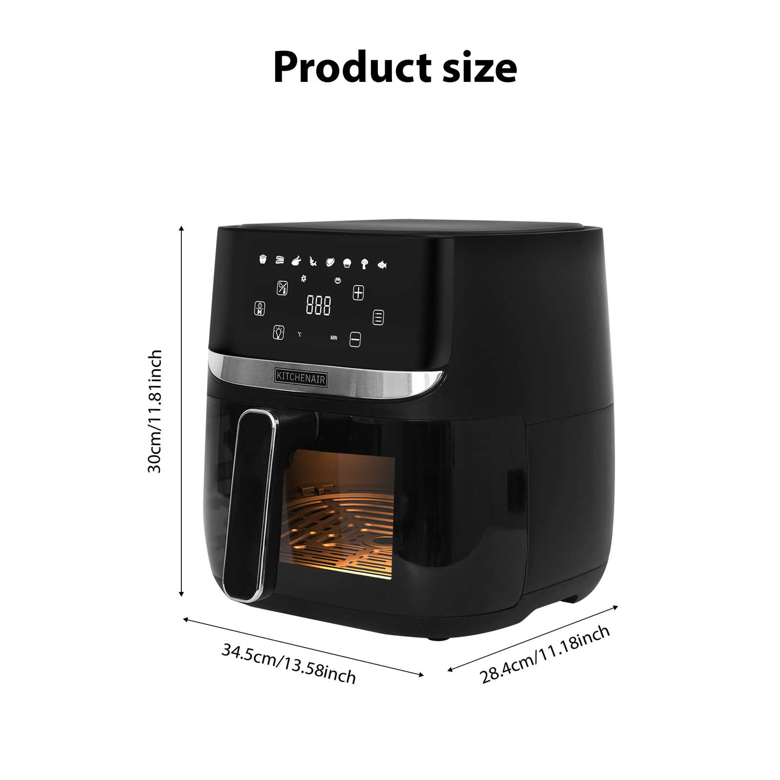 5.7L Air Fryer Low Fat Healthy Food Oven Cooker Oil Free Frying Chips