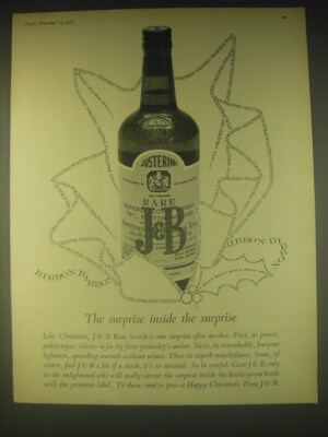 1962 J&B Scotch Ad - The surprise inside the surprise