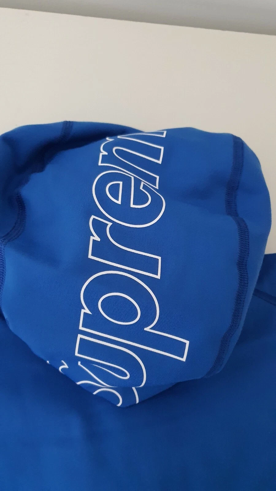 Top SS22 Supreme x The North Face Base Layer L S con cappuccio blu XXL TNF 2XL nuovo