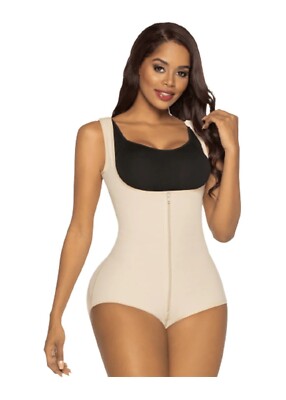 Firm compression shapewear - Boyshort style wide strap Bodysuit - C4151 Msrp XL