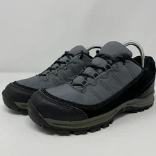 Land’s End Women’s Size 7B Frost line Grey Sneakers Classic Grey And Black.