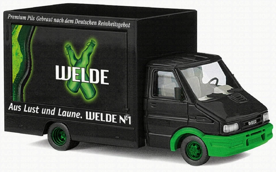Iveco Quotidiano Welde No.1 Carrello Servizio Apribile con Accessori 1:87 Busch - Immagine 2 di 4