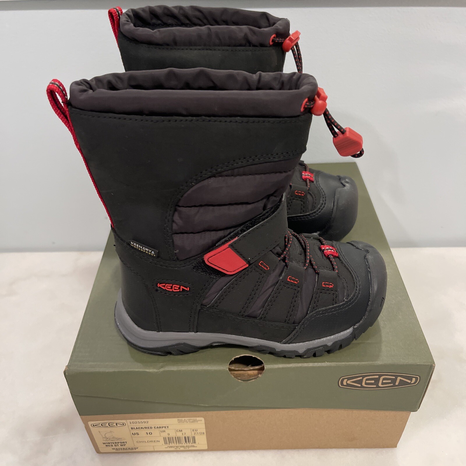 Stivali unisex bambini KEEN bambini Winterport Neo DT WP (bambino bambino) taglia 10