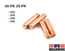 MIG Welding Gun Contact Tip 50-PK for Tweco Mini Lincoln 100L .023 .030 .035 045