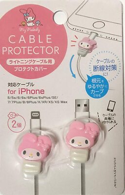 Sanrio My Melody Cable Protector Cell Phones Accessories 2pcs Set for iPhone