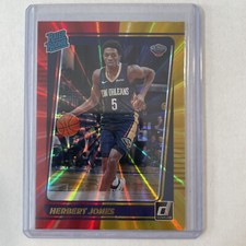 2021-22 Panini Donruss Rated Holo Red & Gold Laser Herbert Jones #207 Rookie RC