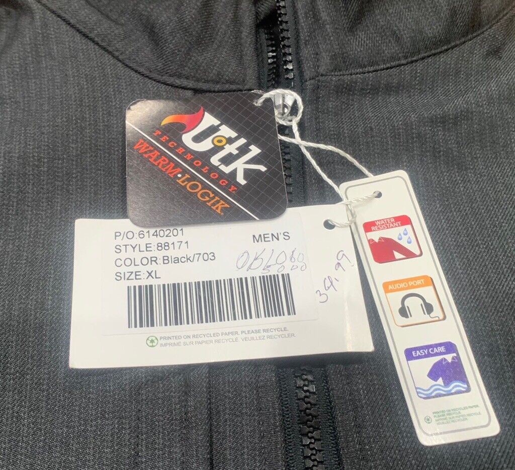 NWT North End Men's XL Warm Logik Black Coat Jacket Style NWT North End Men's XL Warm Logik Black Coat Jacket Style