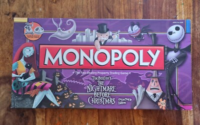 MONOPOLY Tim Burton Nightmare Before Christmas Collector's Edition