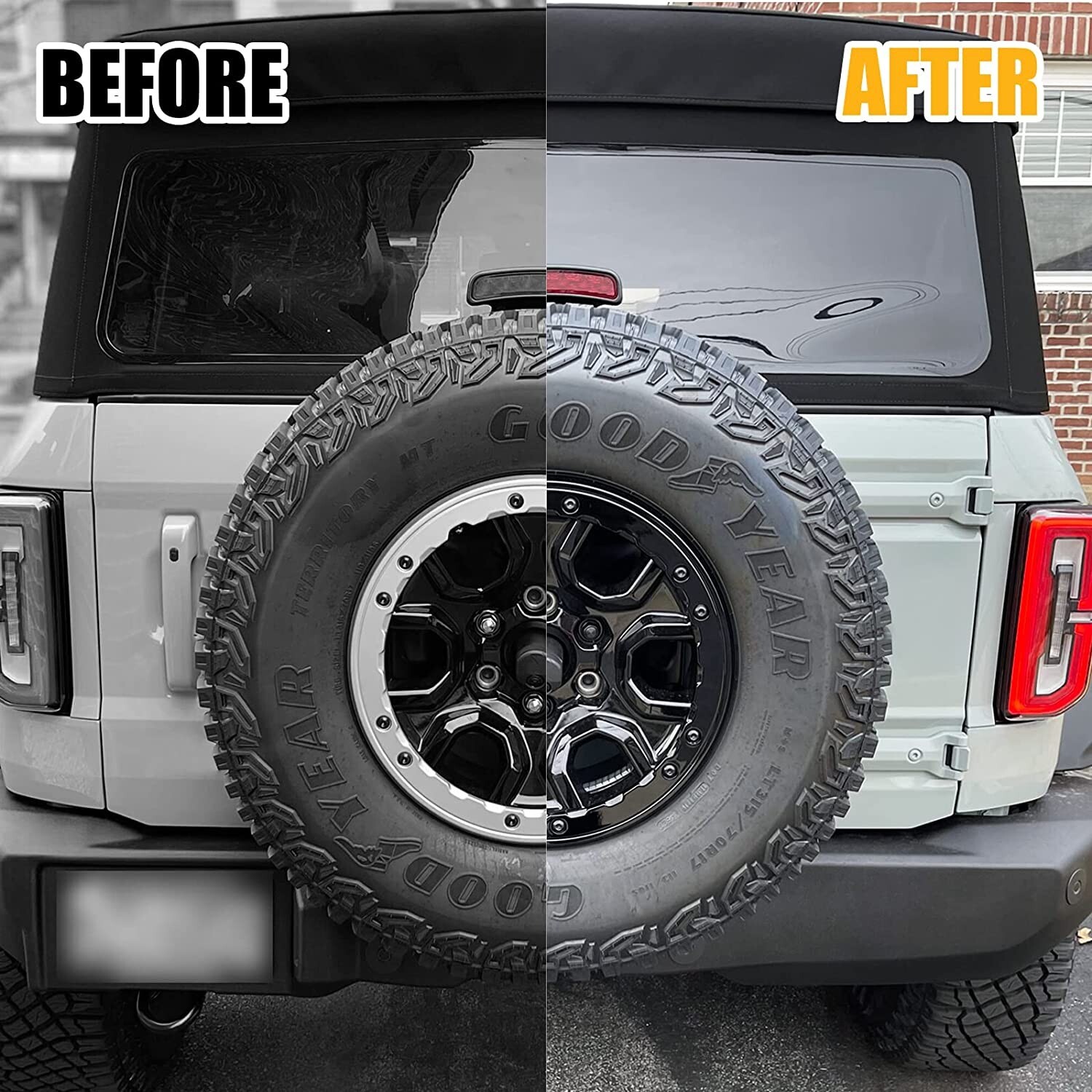 5P for Ford Bronco 20212024 Bead Lock Wheel Trim Rings Kit Sasquatch