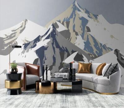 3D Snow Mountain E3822 Wallpaper Mural Paper Wall Print Indoor Murals CA Erin