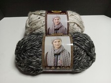 Lot of 2 Skeins of Lion Brand Hometown USA Yarn  302  216 Super Bulky 59yd ea