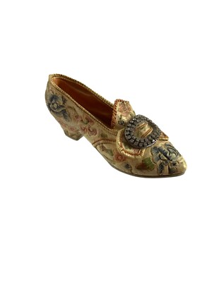 Just the Right Shoe Raine Willitts Vtg 1998 Afternoon Tea Floral Pump Figurine