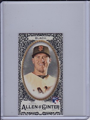 Ty Blach 2017 Topps Allen & Ginter Black Border SP Mini Rookie Card Short Print