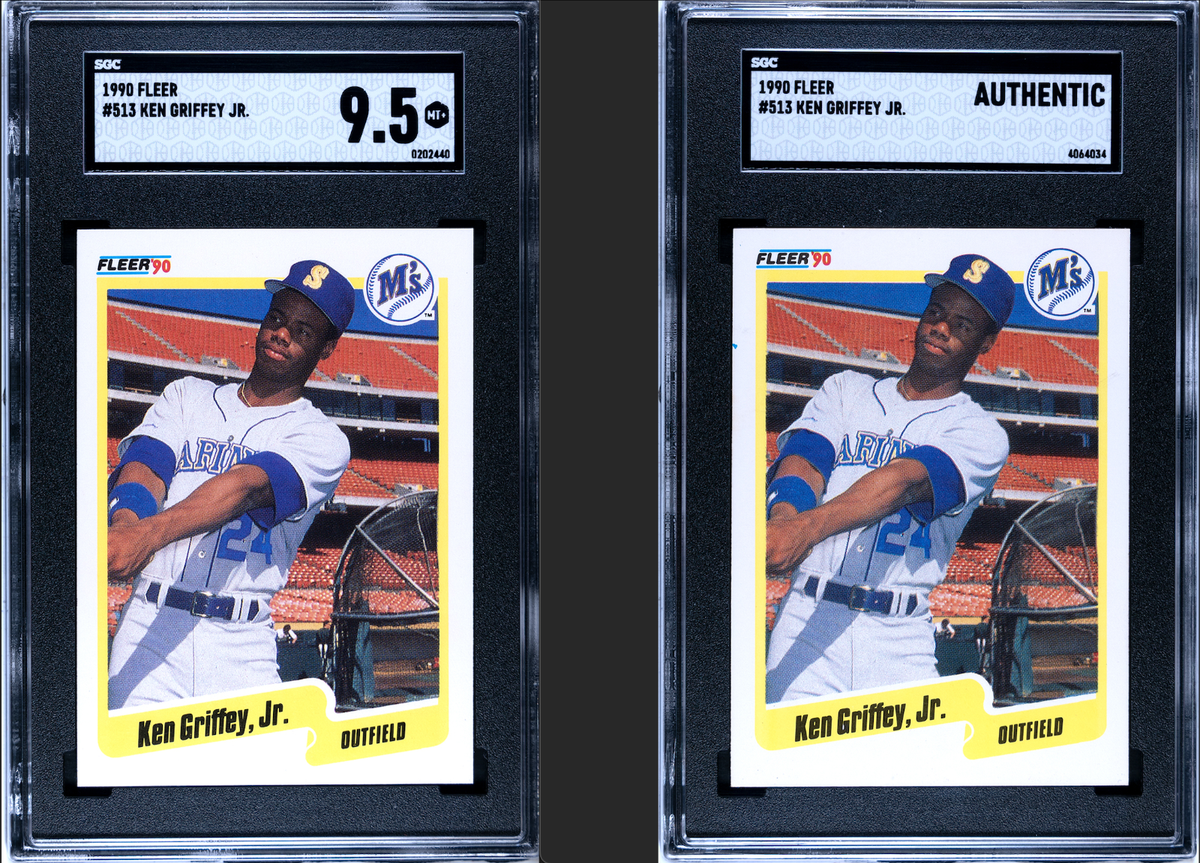 1990 Fleer Ken Griffey Jr. #513 BLUE HEART ERROR | eBay