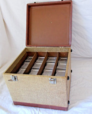 Vintage AIREQUIPT Slide Magazine Case with 15 empty 2"x2" magazines