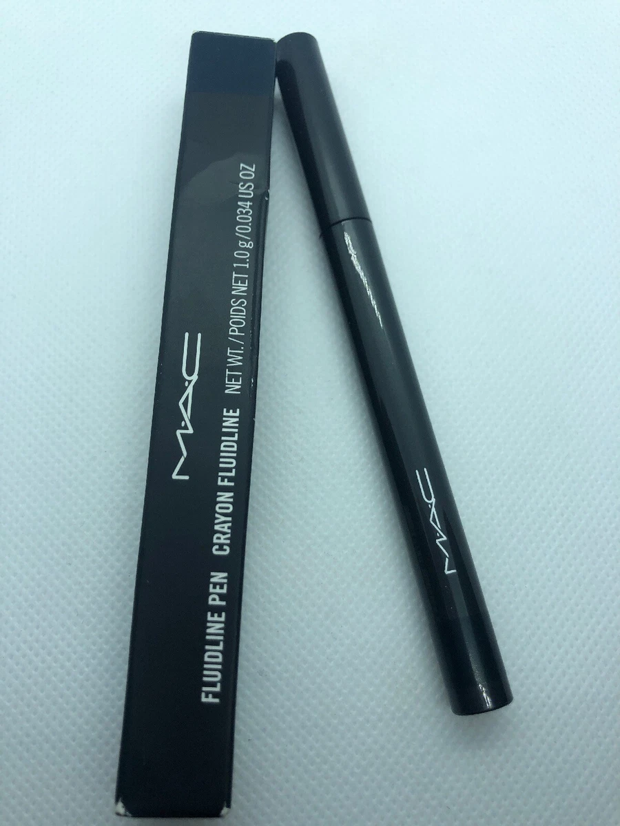 M A C FLUIDLINE PEN Eye Liner INDELIBLY BLUE Navy Blue Matte Rare GLOBAL SHIP
