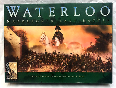 Waterloo: Napoleon's Last Battle Board Game Phalanx Games 2001 VG