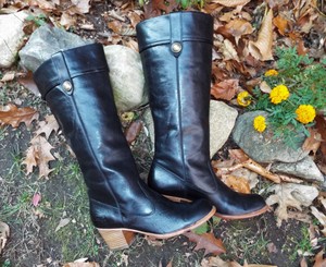 coach tall black boots