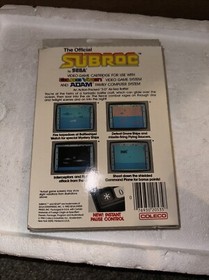 Subroc, Colecovision, Coleco 1983, Cartridge, & Box Tested - Free Shipping