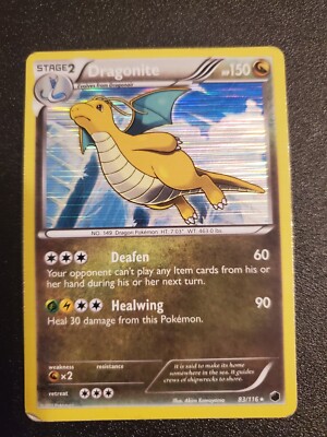 Pokémon TCG Dragonite Plasma Freeze 83/116 Reverse Holo Holo Rare