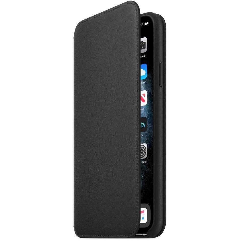 Apple - iPhone 11 Pro Leather Folio - Black