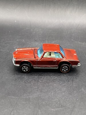 Hot Wheels Redline Mercedes Benz 280SL Red HK White Int w Button