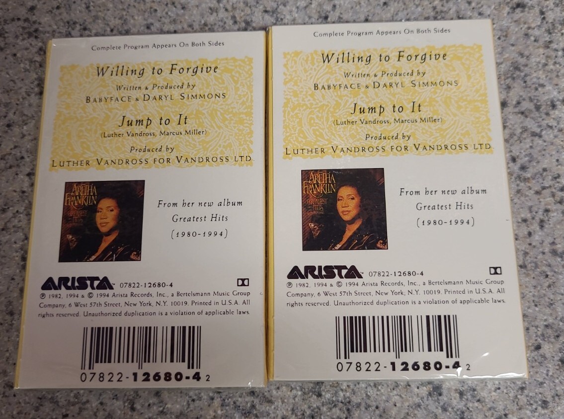 Aretha Franklin - Willing to Forgiveレコード Aretha Franklin – Willing To Forgive – CD (Maxi-Single