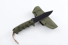 5.5" Fixed Blade Tactical Knife Kydex Style Sheath Camping Knife EDC Knife