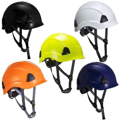 PORTWEST Bauhelm Schutzhelm Höhenarbeiten Helm Bauarbeiterhelm Arbeitshelm Drehradsystem