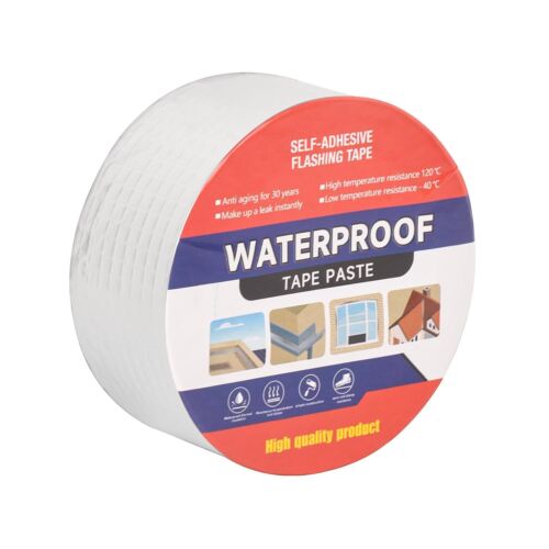 Waterproof Tape for Leaks Aluminum Butyl Tape with Adhesive for RV Repair, Glass - Picture 1 of 8