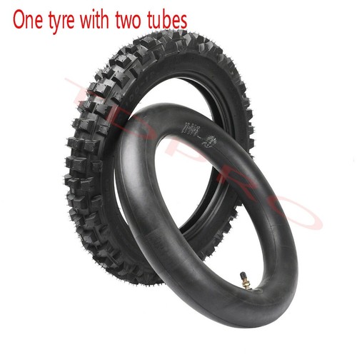 80/10012" Inch Rear Knobby Tyre Tire Tube PIT PRO Trail Dirt Bike