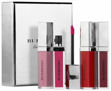 Burberry Liquid Lip Velvet Whipped Lip Cream 4 mini travel Set in box
