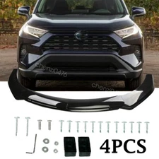 Fit For Toyota RAV4 2019-2023 Front Bumper Lip Spoiler Splitter Gloss Black