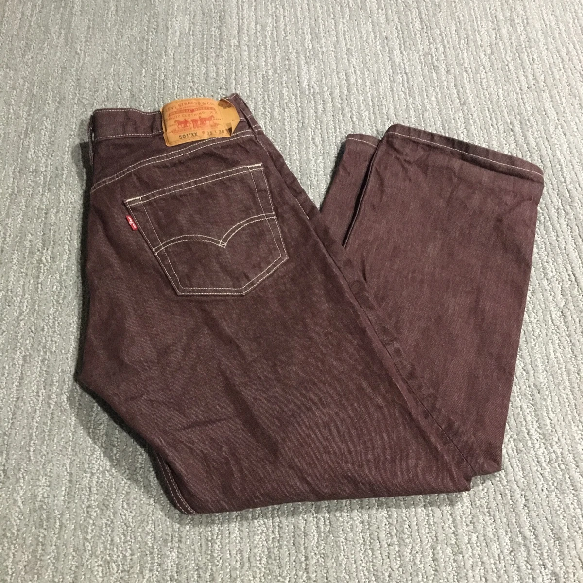 Brown 501 cheap levis