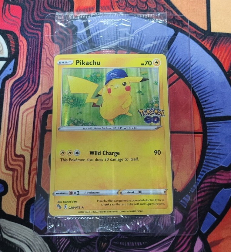 Pikachu 028/078 Pokémon GO GameStop Promo SEALED Original
