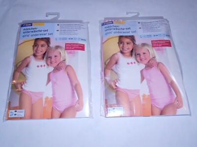 100% Cotton 4 sets GIRLS UNDERWEAR by Tchibo, Germany Size 86/92 12-24 month NEW