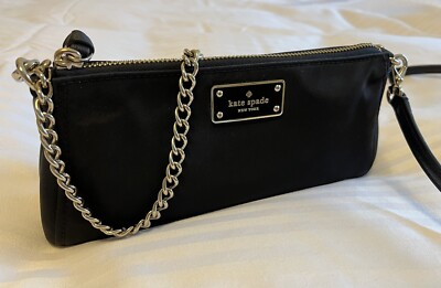 Kate Spade New York Women Jane Crossbody Handbag Black Pre-Owned
