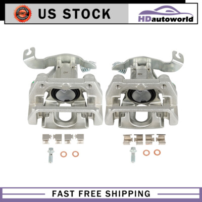 MKIND Rear Disc Brake Caliper Pair For Ford Taurus 2008-2009 & Five Hundred 2005-2007 – With Brackets