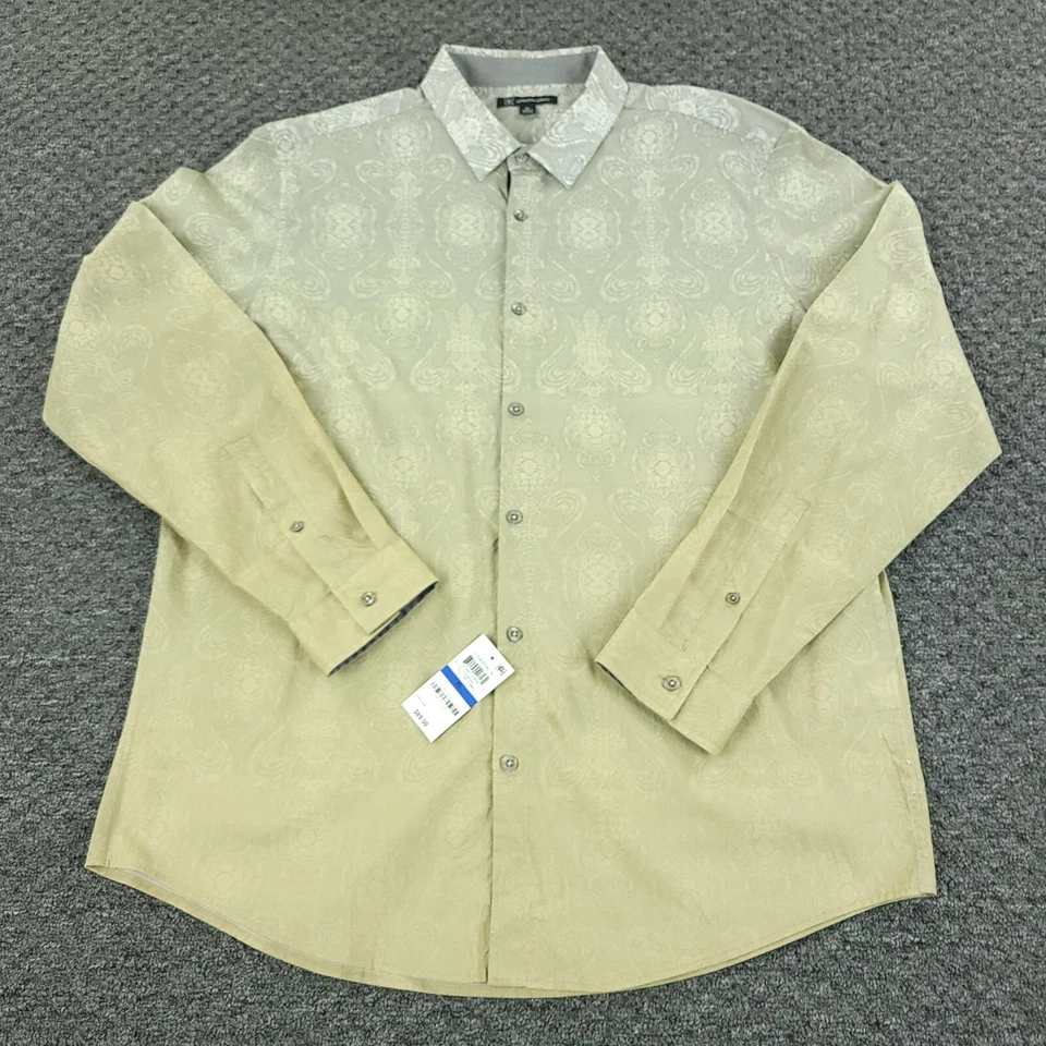 International Concepts Shirt Mens XL Extra Large Yellow Office Casual Travel - Image 2 of 4