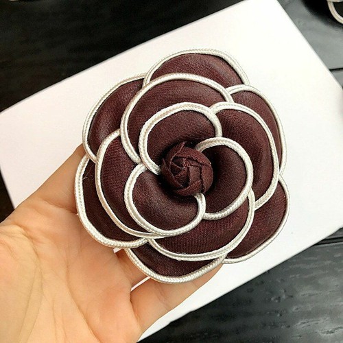 Camellia Flower Brooches Fabric For Women Clothes Corsage Jewelry Accessories - Picture 7 of 14