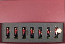 W. Britain Style British Military Marching Band Set   7pc In Premium Box