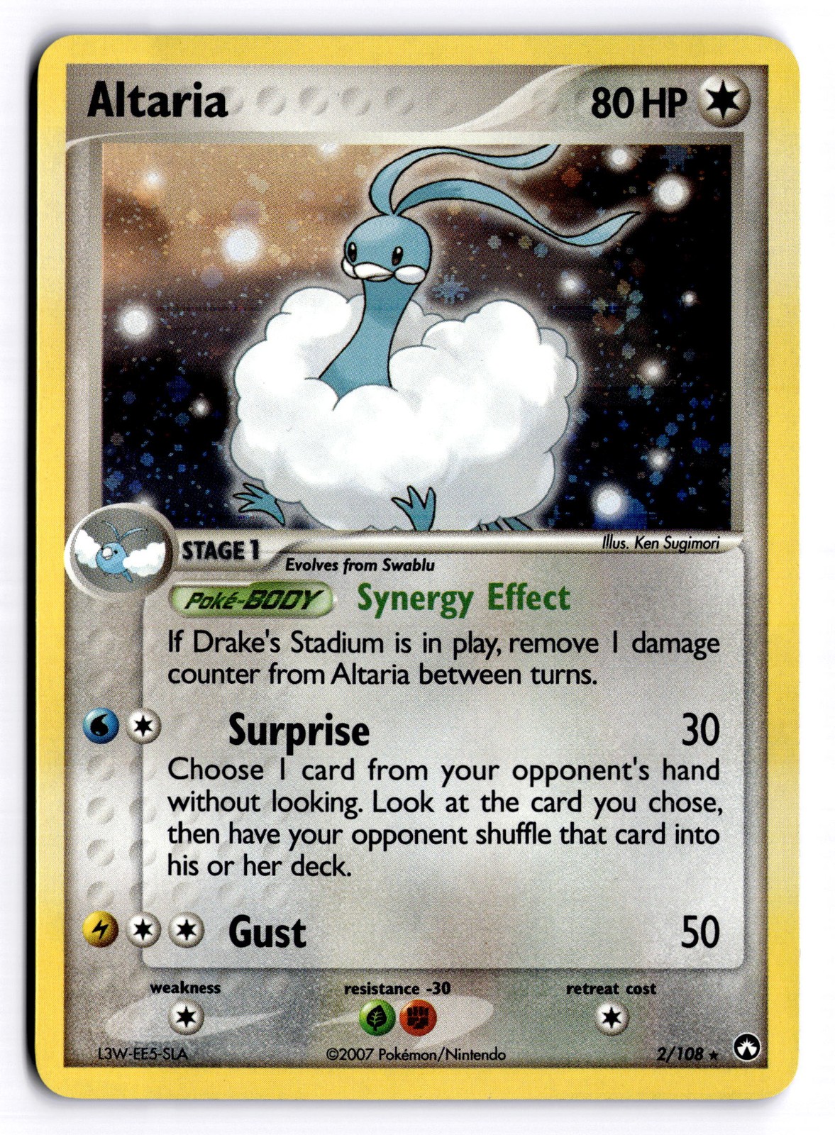 Altaria Holo Rare Power Keepers 2/108 NM