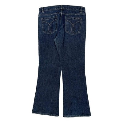Calvin Klein Jeans Boot Cut Jeans - 30W US 6 Dark Wash Cotton